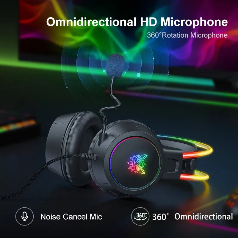 Pro RGB Wired Gaming Headset with Mic