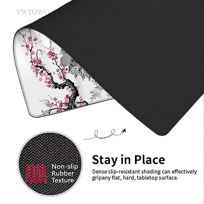 Japanese Cherry Blossom Gaming Mouse Pad