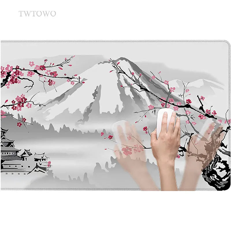 Japanese Cherry Blossom Gaming Mouse Pad