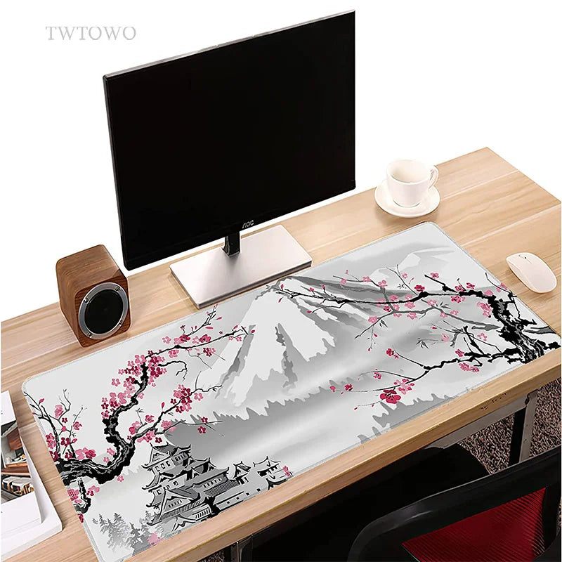 Japanese Cherry Blossom Gaming Mouse Pad